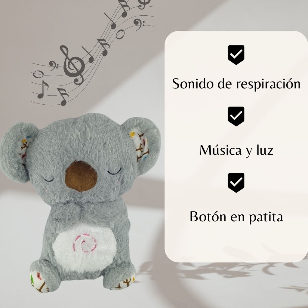 Koala Peluche Gigante Realista que Respira | Amigo Relajante para Niños y Adultos | Suave y Confortable | Sin Control